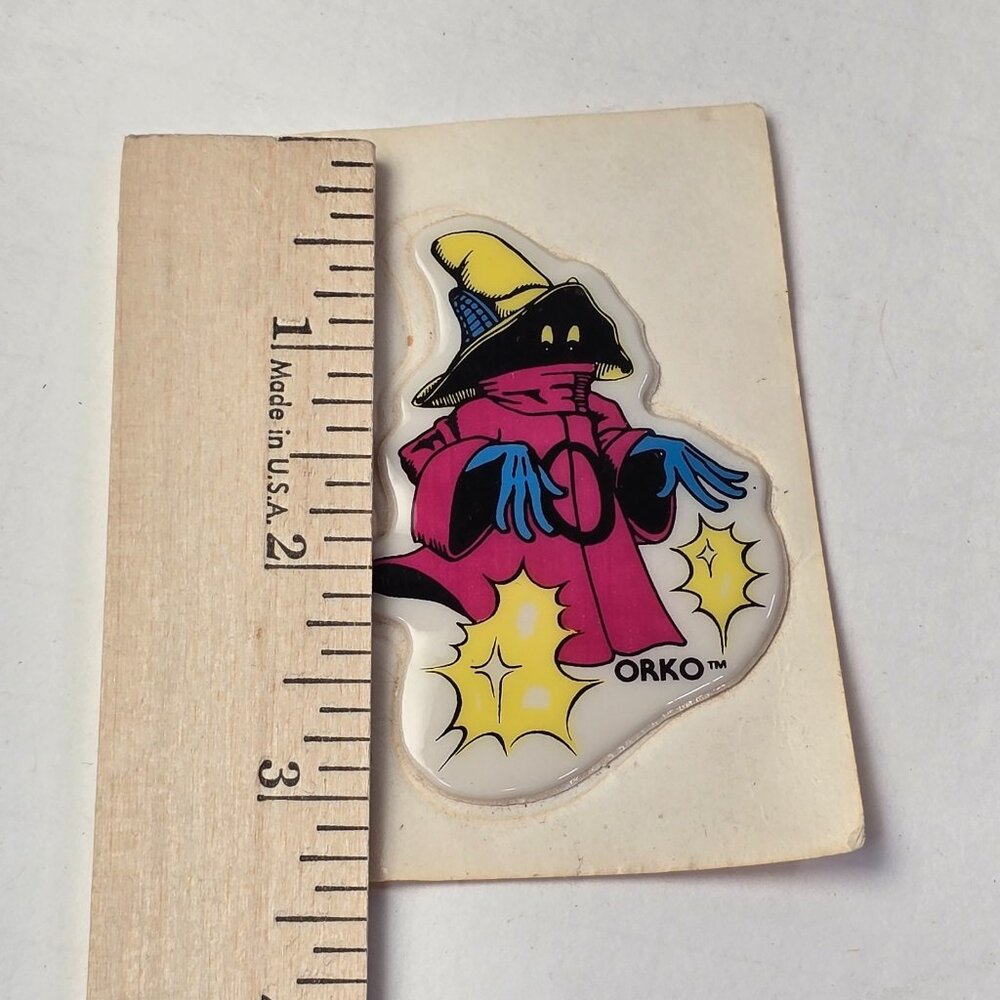 Vintage Sticker Puffy MOTU Orko He-Man Masters of the Universe Mattel 1984 80s - Picture 5 of 5